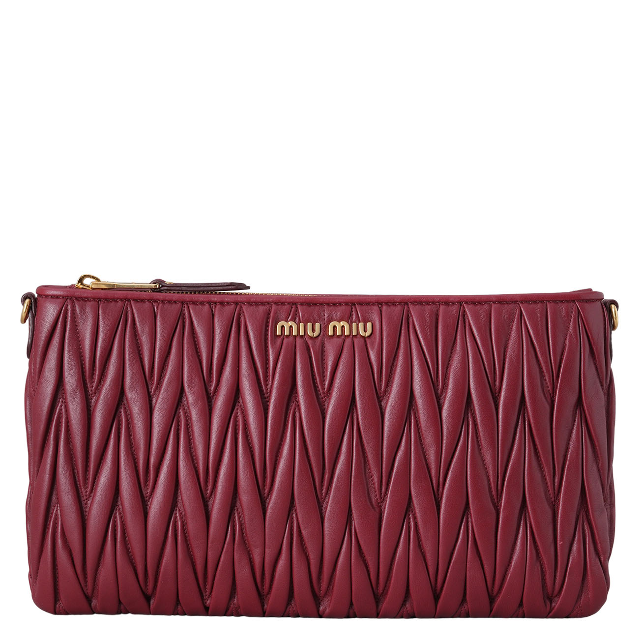 MIU MIU(USED)미우미우 5BF354 마틀라세 퀼칭 체인 클러치백